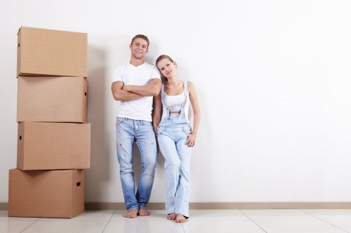 Professional packing service preparing household boxes in Friern Barnet