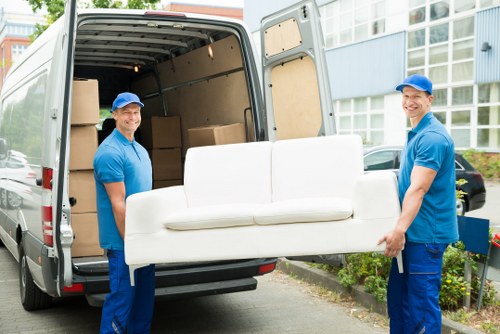 Man With Van Friernbarnet vehicle supporting a recycling-focused move in North London