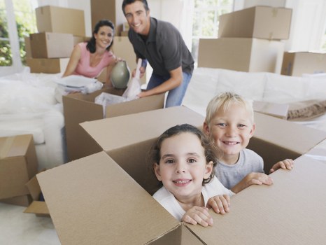 House movers assisting a family home move in Friern Barnet
