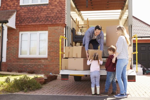 Removal team working on a residential move in Friern Barnet