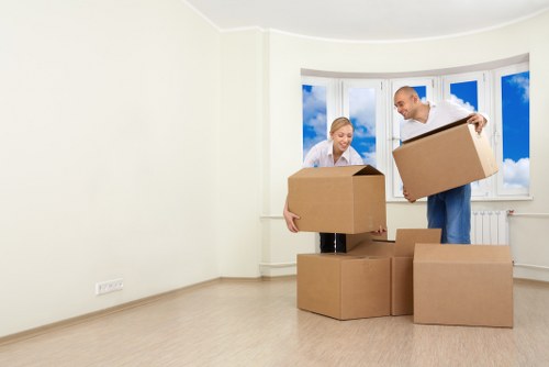 Moving team planning a relocation in North London
