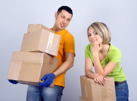 Furniture being moved from a Friern Barnet property